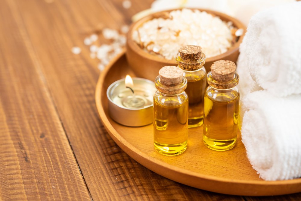 Productos de cuidado personal naturales con jabones artesanales, aceites y cosmética natural.